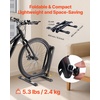 image:imageVEVOR Bike Rack Fits 20 to 27 Inch Mountain amp Road Bikes Alloy Steel RustResistant Bike Floor Stand Rack Foldable Bicycle Stand for Entryway Garage Home Bikes Parking amp Storage 1 Pack Black2 Bike Rack