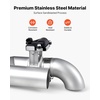 image:imageVEVOR Electric Exhaust Cutout 25 Inch Universal Stainless Steel Exhaust Valve Kit with One Controller Remote Kit Cut Out Valve Y Pipe Remote Control amp Box Fits Trucks Sedans Sports Cars SUVs