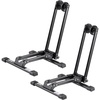 image:imageVEVOR Bike Rack Fits 20 to 27 Inch Mountain amp Road Bikes Alloy Steel RustResistant Bike Floor Stand Rack Foldable Bicycle Stand for Entryway Garage Home Bikes Parking amp Storage 1 Pack Black2 Bike Rack