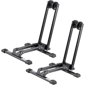 image:imageVEVOR Bike Rack Fits 20 to 27 Inch Mountain amp Road Bikes Alloy Steel RustResistant Bike Floor Stand Rack Foldable Bicycle Stand for Entryway Garage Home Bikes Parking amp Storage 1 Pack Black2 Bike Rack