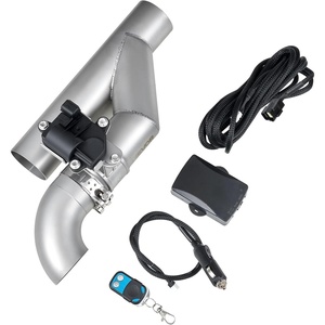 image:imageVEVOR Electric Exhaust Cutout 25 Inch Universal Stainless Steel Exhaust Valve Kit with One Controller Remote Kit Cut Out Valve Y Pipe Remote Control amp Box Fits Trucks Sedans Sports Cars SUVs
