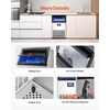 image:imageVEVOR Commercial Ice Maker Machine with 2 Water Inlets 100lbs24H Ice Maker with 33lbs Storage Bin 45 Ice Cubes in 15 Mins LED Digital Display Freestanding amp SelfCleaning for Bar Office Restaurant