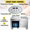 image:imageVEVOR Commercial Rolled Ice Cream Machine 1350W StirFried Yogurt Cream Maker Ice Cream Roll Machine w 197Inch Square Pan 2 Defrost Methods Button amp Pedal Perfect for Bars Cafes Dessert ShopsSquare Pan