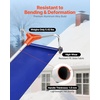 image:imageVEVOR Snow Roof Rake 17 in Aluminum Blade 41172 ft Adjustable Roof Snow Scraper with Wheels amp Slide Lightweight Snows Removal Tool for House Rooftop Leaves Debris Clearing17 Aluminum Blade x 172ft Reach