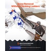 image:imageVEVOR Snow Roof Rake 17 in Aluminum Blade 41172 ft Adjustable Roof Snow Scraper with Wheels amp Slide Lightweight Snows Removal Tool for House Rooftop Leaves Debris Clearing17 Aluminum Blade x 172ft Reach