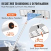 image:imageVEVOR Snow Roof Rake 17 in Aluminum Blade 41172 ft Adjustable Roof Snow Scraper with Wheels amp Slide Lightweight Snows Removal Tool for House Rooftop Leaves Debris ClearingAluminium Blade  21ft Reach