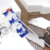 image:imageVEVOR Snow Roof Rake 17 in Aluminum Blade 41172 ft Adjustable Roof Snow Scraper with Wheels amp Slide Lightweight Snows Removal Tool for House Rooftop Leaves Debris Clearing17 Aluminum Blade x 172ft Reach