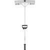 image:imageVEVOR Snow Roof Rake 17 in Aluminum Blade 41172 ft Adjustable Roof Snow Scraper with Wheels amp Slide Lightweight Snows Removal Tool for House Rooftop Leaves Debris ClearingAluminium Blade  21ft Reach