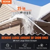 image:imageVEVOR Snow Roof Rake 17 in Aluminum Blade 41172 ft Adjustable Roof Snow Scraper with Wheels amp Slide Lightweight Snows Removal Tool for House Rooftop Leaves Debris ClearingAluminium Blade  21ft Reach