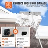 image:imageVEVOR Snow Roof Rake 17 in Aluminum Blade 41172 ft Adjustable Roof Snow Scraper with Wheels amp Slide Lightweight Snows Removal Tool for House Rooftop Leaves Debris ClearingAluminium Blade  21ft Reach