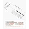 image:imageVEVOR Snow Roof Rake 26 in Aluminum Blade 7520 ft Adjustable Roof Snow Scraper with Wheels AntiSlip Handle Snow Removal Tool Lightweight House Rooftop Rake for Leaves Debris Removal26 Blade x 20ft Reach