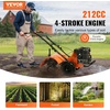 image:imageVEVOR Tiller Cultivator 212CC 4Stroke Garden Cultivator Tiller with 4 Steel Adjustable Rear Tines for Lawn Garden and Field Soil Cultivation  with 4 Steel Adjustable Rear Tines for Lawn Garden Field Soil Cultivation 6614x1968x3937 inch Max Depth 393 inch212CC 4Stroke