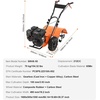 image:imageVEVOR Tiller Cultivator 212CC 4Stroke Garden Cultivator Tiller with 4 Steel Adjustable Rear Tines for Lawn Garden and Field Soil Cultivation  with 4 Steel Adjustable Rear Tines for Lawn Garden Field Soil Cultivation 6614x1968x3937 inch Max Depth 393 inch212CC 4Stroke