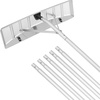 image:imageVEVOR Snow Roof Rake 17 in Aluminum Blade 41172 ft Adjustable Roof Snow Scraper with Wheels amp Slide Lightweight Snows Removal Tool for House Rooftop Leaves Debris ClearingAluminium Blade  21ft Reach