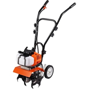 image:imageVEVOR Tiller Cultivator 212CC 4Stroke Garden Cultivator Tiller with 4 Steel Adjustable Rear Tines for Lawn Garden and Field Soil Cultivation  with 4 Steel Adjustable Rear Tines for Lawn Garden Field Soil Cultivation 6614x1968x3937 inch Max Depth 393 inch43CC 2Stroke