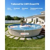 image:imageVEVOR 15 x 30 ft Oval Pool Liner Duobead Above Ground Pool Liners 52in Wall Height Durable Standard Gauge Vinyl Designed for Steel Sided AboveGround Swimming PoolsRound