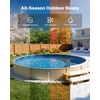 image:imageVEVOR 15 x 30 ft Oval Pool Liner Duobead Above Ground Pool Liners 52in Wall Height Durable Standard Gauge Vinyl Designed for Steel Sided AboveGround Swimming PoolsRound