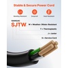 image:imageVEVOR 30 Amp Generator Cord and Power Inlet Box 50 FT 125250V NEMA L1430P to L1430R Heavy Duty Extension Power Cord SJTW 10 Gauge 7500W PreDrilled Inlet Box for Generator to House ETL Listed100 FT