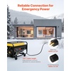 image:imageVEVOR 30 Amp Generator Cord and Power Inlet Box 50 FT 125250V NEMA L1430P to L1430R Heavy Duty Extension Power Cord SJTW 10 Gauge 7500W PreDrilled Inlet Box for Generator to House ETL Listed75 FT