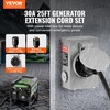 image:imageVEVOR 30 Amp Generator Cord and Power Inlet Box 50 FT 125250V NEMA L1430P to L1430R Heavy Duty Extension Power Cord SJTW 10 Gauge 7500W PreDrilled Inlet Box for Generator to House ETL Listed25 FT
