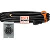 image:imageVEVOR 30 Amp Generator Cord and Power Inlet Box 50 FT 125250V NEMA L1430P to L1430R Heavy Duty Extension Power Cord SJTW 10 Gauge 7500W PreDrilled Inlet Box for Generator to House ETL Listed15 FT