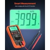 image:imageVEVOR Digital Multimeter 6000Count TRMS DCAC Voltmeter Current Tester AutoRanging Multimeter for Current Voltage Resistance Capacitance Temperature Diodes Continuity Low Impedance Measurment600V 10A