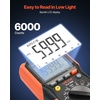 image:imageVEVOR Digital Multimeter 6000Count TRMS DCAC Voltmeter Current Tester AutoRanging Multimeter for Current Voltage Resistance Capacitance Temperature Diodes Continuity Low Impedance Measurment1000V 10A