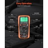 image:imageVEVOR Digital Multimeter 6000Count TRMS DCAC Voltmeter Current Tester AutoRanging Multimeter for Current Voltage Resistance Capacitance Temperature Diodes Continuity Low Impedance Measurment600V 10A