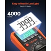 image:imageVEVOR Digital Multimeter 6000Count TRMS DCAC Voltmeter Current Tester AutoRanging Multimeter for Current Voltage Resistance Capacitance Temperature Diodes Continuity Low Impedance Measurment600V 10A