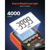 image:imageVEVOR Digital Multimeter 6000Count TRMS DCAC Voltmeter Current Tester AutoRanging Multimeter for Current Voltage Resistance Capacitance Temperature Diodes Continuity Low Impedance Measurment1000V No current detection