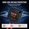 image:imageVEVOR Dual Battery Isolator Kit 12V 140 Amp 20 ft 6AWG Manual and Automatic VSR Voltage Sensitive Relay with Voltmeter LCD Screen Smart Battery Isolator Compatible with Lithium Batteries for UTV140 AMP Kit