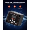 image:imageVEVOR Dual Battery Isolator Kit 12V 140 Amp 20 ft 6AWG Manual and Automatic VSR Voltage Sensitive Relay with Voltmeter LCD Screen Smart Battery Isolator Compatible with Lithium Batteries for UTV140 AMP Kit for Lithium