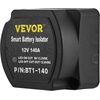 image:imageVEVOR Dual Battery Isolator Kit 12V 140 Amp 20 ft 6AWG Manual and Automatic VSR Voltage Sensitive Relay with Voltmeter LCD Screen Smart Battery Isolator Compatible with Lithium Batteries for UTV2M US