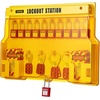image:imageVEVOR Electrical Lockout Tagout Kit 59 PCS Safety Lockout Tagout Station with Padlocks Hasps Tags Ties Plug Lockout Circuit Breaker Lockouts Valve Lockouts Cable Lockout Lockout Bag Box58pcs Set