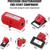 image:imageVEVOR Electrical Lockout Tagout Kit 59 PCS Safety Lockout Tagout Station with Padlocks Hasps Tags Ties Plug Lockout Circuit Breaker Lockouts Valve Lockouts Cable Lockout Lockout Bag Box59pcs Set
