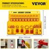 image:imageVEVOR Electrical Lockout Tagout Kit 59 PCS Safety Lockout Tagout Station with Padlocks Hasps Tags Ties Plug Lockout Circuit Breaker Lockouts Valve Lockouts Cable Lockout Lockout Bag Box58pcs Set