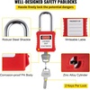 image:imageVEVOR Electrical Lockout Tagout Kit 59 PCS Safety Lockout Tagout Station with Padlocks Hasps Tags Ties Plug Lockout Circuit Breaker Lockouts Valve Lockouts Cable Lockout Lockout Bag Box58pcs Set