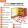 image:imageVEVOR Electrical Lockout Tagout Kit 59 PCS Safety Lockout Tagout Station with Padlocks Hasps Tags Ties Plug Lockout Circuit Breaker Lockouts Valve Lockouts Cable Lockout Lockout Bag Box59pcs Set