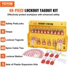 image:imageVEVOR Electrical Lockout Tagout Kit 59 PCS Safety Lockout Tagout Station with Padlocks Hasps Tags Ties Plug Lockout Circuit Breaker Lockouts Valve Lockouts Cable Lockout Lockout Bag Box60pcs Set