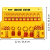 image:imageVEVOR Electrical Lockout Tagout Kit 59 PCS Safety Lockout Tagout Station with Padlocks Hasps Tags Ties Plug Lockout Circuit Breaker Lockouts Valve Lockouts Cable Lockout Lockout Bag Box58pcs Set
