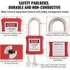 image:imageVEVOR Electrical Lockout Tagout Kit 59 PCS Safety Lockout Tagout Station with Padlocks Hasps Tags Ties Plug Lockout Circuit Breaker Lockouts Valve Lockouts Cable Lockout Lockout Bag Box47pcs Set