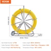 image:imageVEVOR Fiberglass Fish Tape 656 FT x 14 inch Fish Tape Duct Rodder Puller with Durable Steel Stand NonConductive Fishtape Wire Cable Running Rod for Walls Floor and Electrical Conduit516inch 656FT