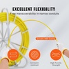 image:imageVEVOR Fiberglass Fish Tape 656 FT x 14 inch Fish Tape Duct Rodder Puller with Durable Steel Stand NonConductive Fishtape Wire Cable Running Rod for Walls Floor and Electrical Conduit287 x 85 x 315 in