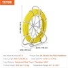 image:imageVEVOR Fiberglass Fish Tape 656 FT x 14 inch Fish Tape Duct Rodder Puller with Durable Steel Stand NonConductive Fishtape Wire Cable Running Rod for Walls Floor and Electrical Conduit287 x 85 x 315 in