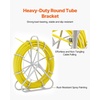 image:imageVEVOR Fiberglass Fish Tape 656 FT x 14 inch Fish Tape Duct Rodder Puller with Durable Steel Stand NonConductive Fishtape Wire Cable Running Rod for Walls Floor and Electrical Conduit14Inch x 425FT