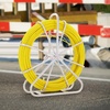 image:imageVEVOR Fiberglass Fish Tape 656 FT x 14 inch Fish Tape Duct Rodder Puller with Durable Steel Stand NonConductive Fishtape Wire Cable Running Rod for Walls Floor and Electrical Conduit516Inch x 492FT