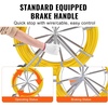 image:imageVEVOR Fiberglass Fish Tape 656 FT x 14 inch Fish Tape Duct Rodder Puller with Durable Steel Stand NonConductive Fishtape Wire Cable Running Rod for Walls Floor and Electrical Conduit516inch 656FT