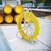 image:imageVEVOR Fiberglass Fish Tape 656 FT x 14 inch Fish Tape Duct Rodder Puller with Durable Steel Stand NonConductive Fishtape Wire Cable Running Rod for Walls Floor and Electrical Conduit14Inch x 656FT