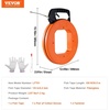 image:imageVEVOR Fish Tape 100 ft 16inch Fiberglass Wire Puller with Optimized Housing and Handle EasytoUse Cable Puller Tool Flexible Wire Fishing Tools for Wall and Electrical Conduit NonConductiveOrange