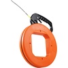 image:imageVEVOR Fish Tape 100 ft 16inch Fiberglass Wire Puller with Optimized Housing and Handle EasytoUse Cable Puller Tool Flexible Wire Fishing Tools for Wall and Electrical Conduit NonConductiveOrange